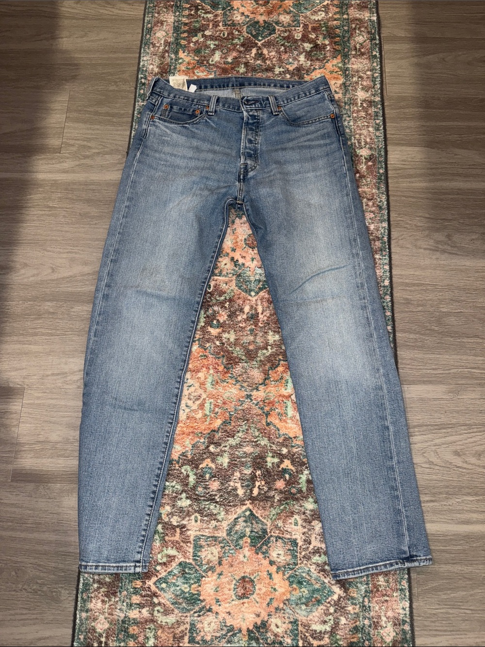 Levi's Light Wash Slim Straight Jeans